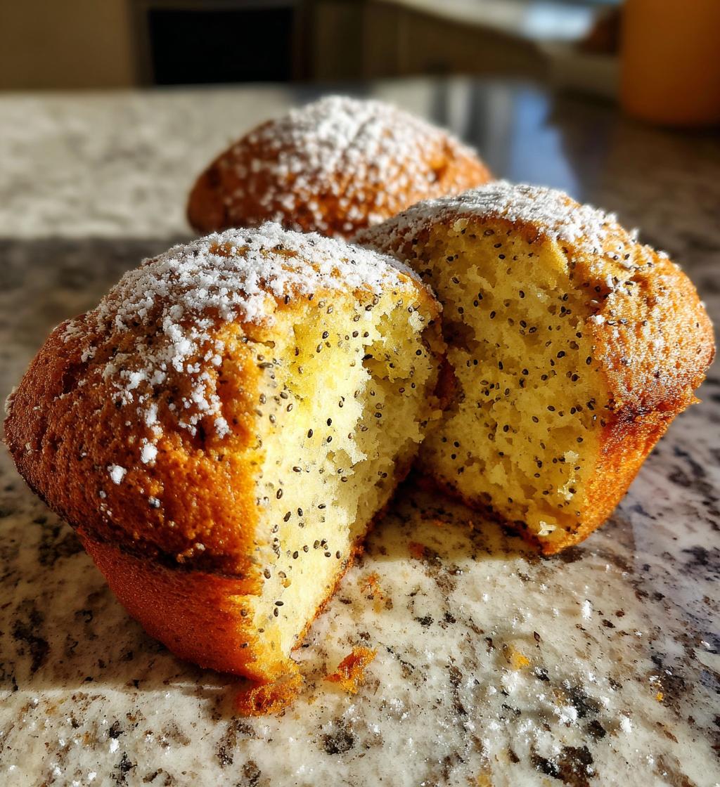 air fryer lemon poppy seed muffins recipe