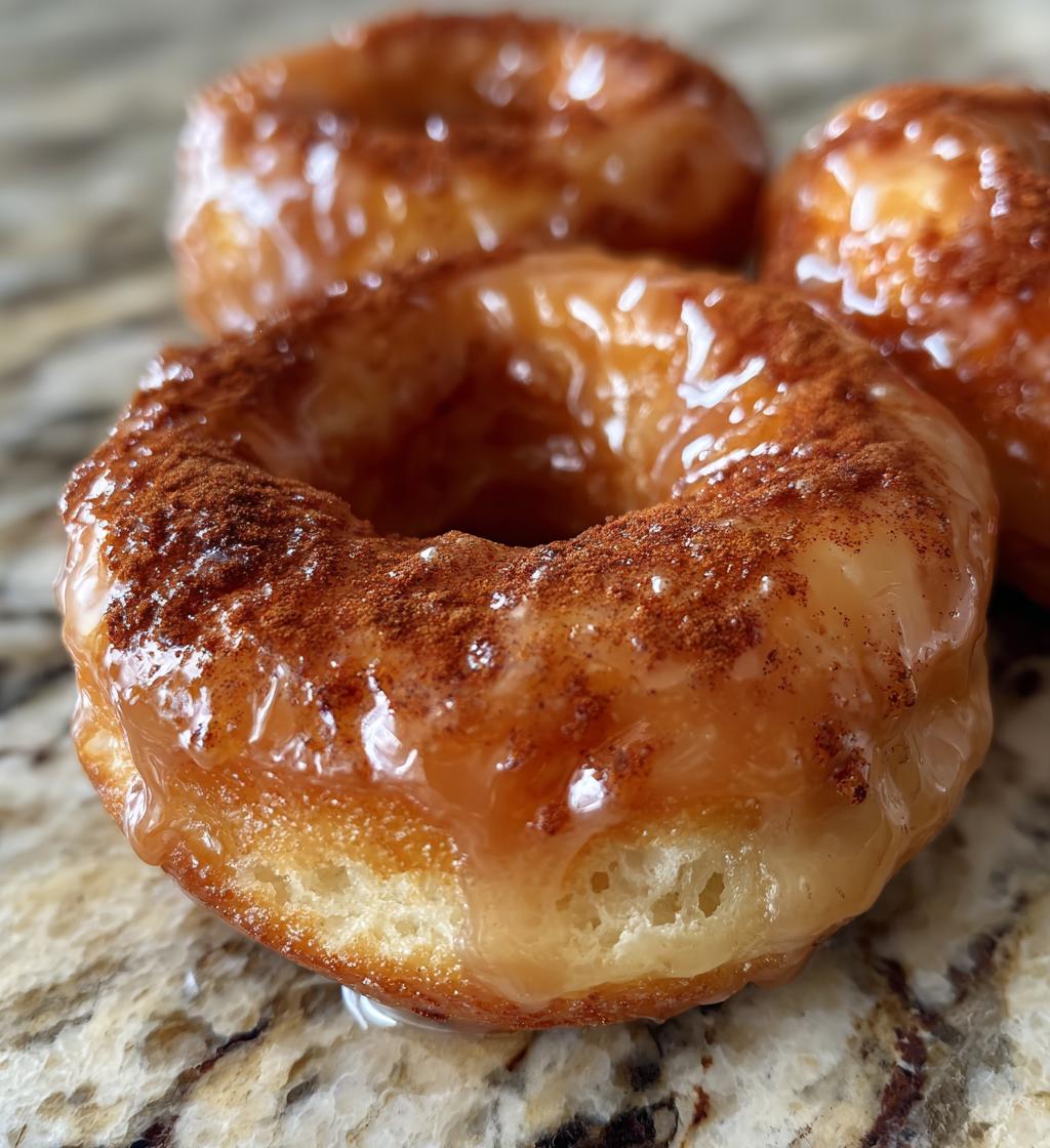 air fryer maple glazed donuts - detail 1