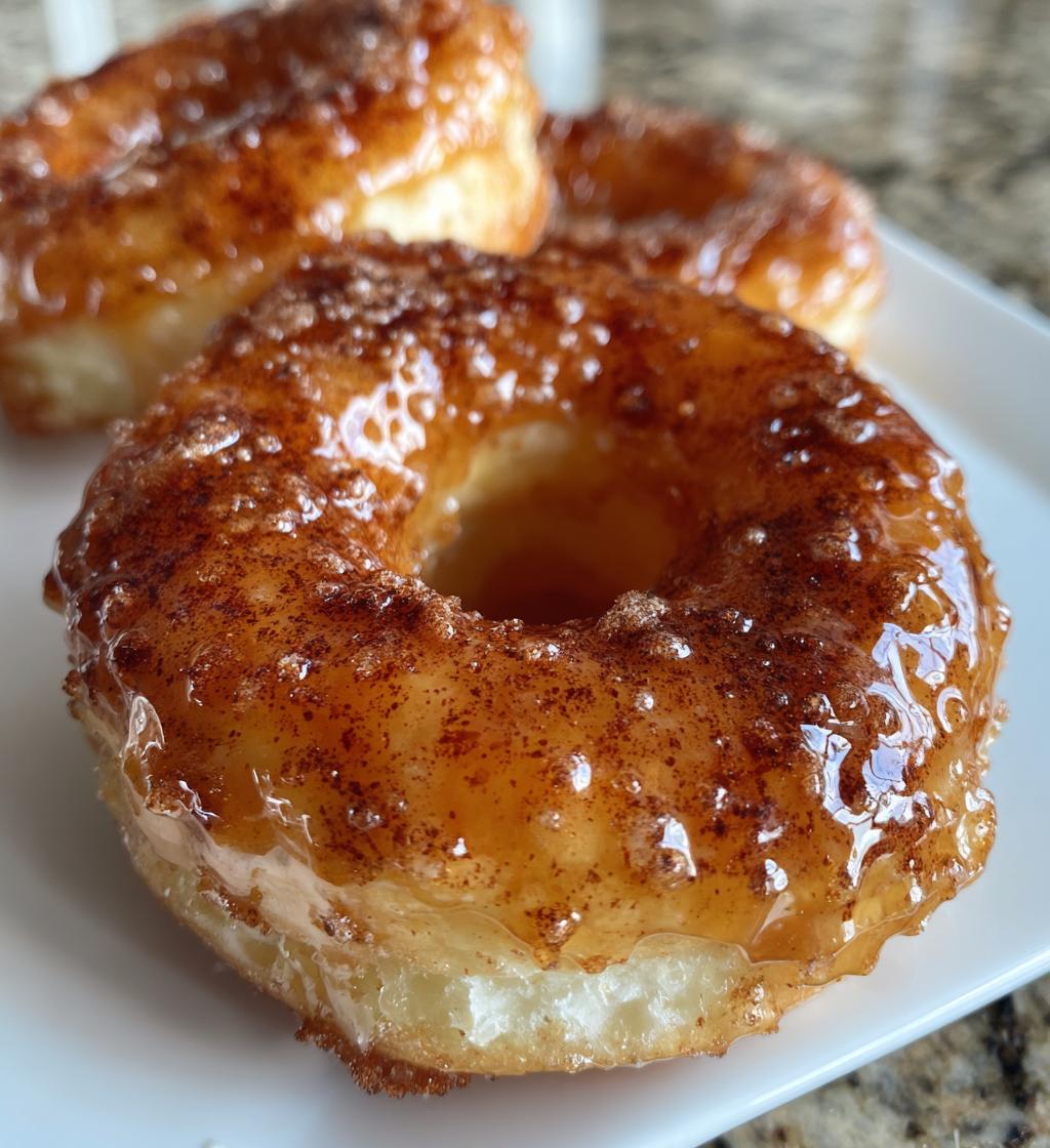 air fryer maple glazed donuts