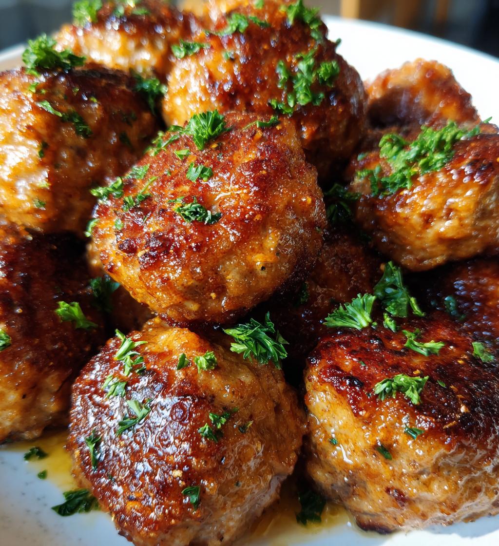 air fryer meatballs no breadcrumbs - detail 1