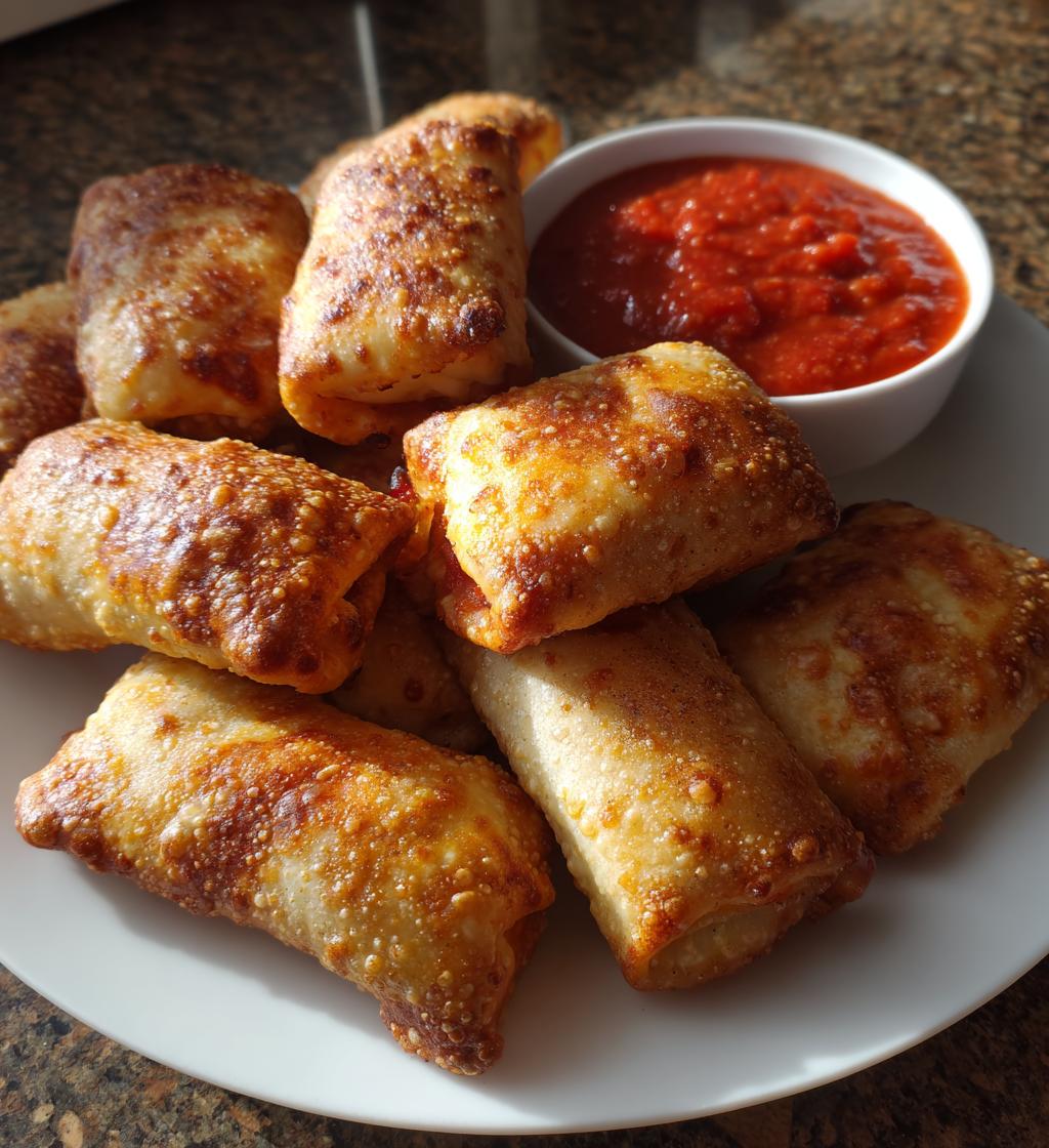 air fryer mini pizza rolls recipe