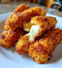 air fryer mozzarella sticks almond flour crust