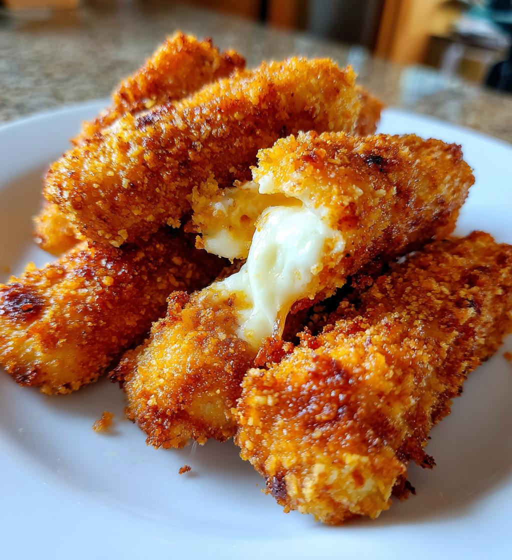 air fryer mozzarella sticks almond flour crust