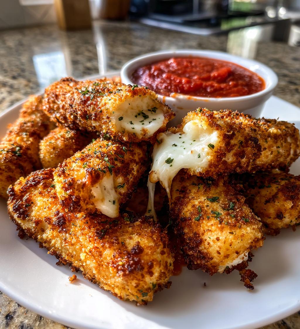 air fryer mozzarella sticks recipe - detail 1