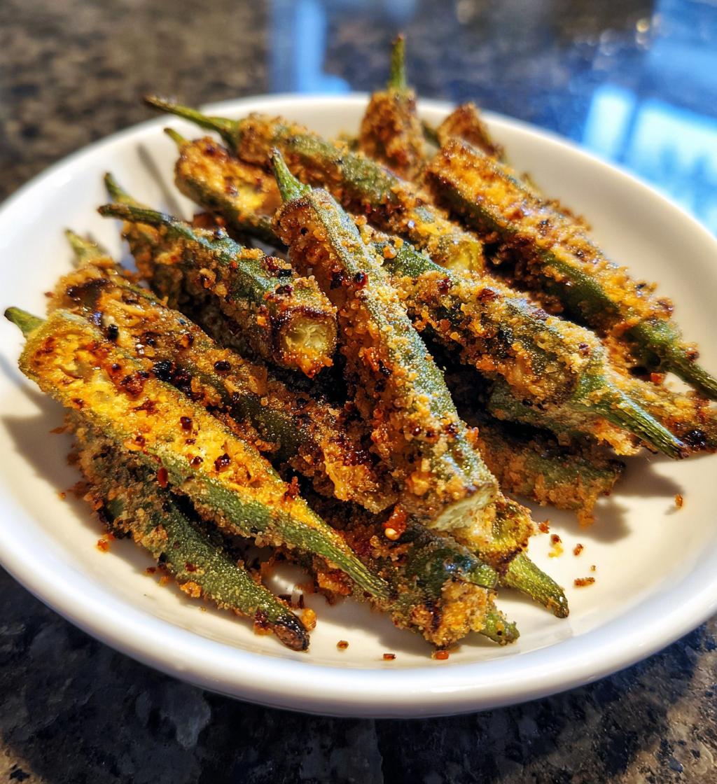 air fryer okra crispy flavorful snack recipe