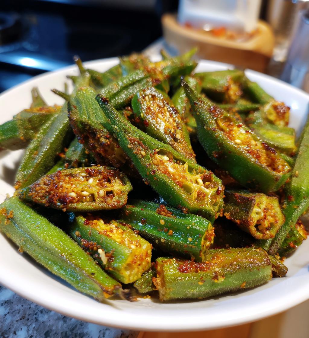 air fryer okra no breading recipe
