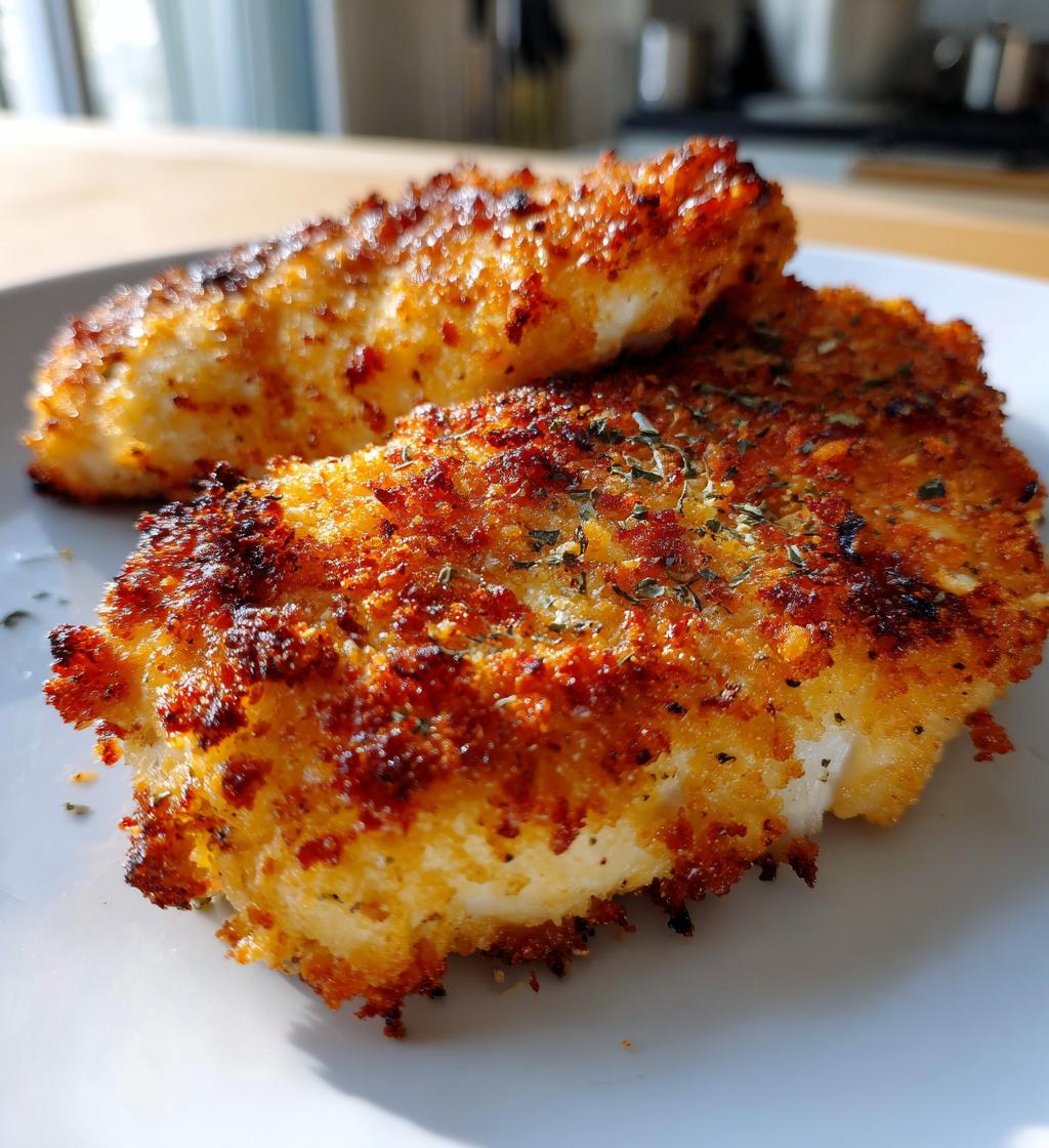 air fryer parmesan crusted chicken fillet