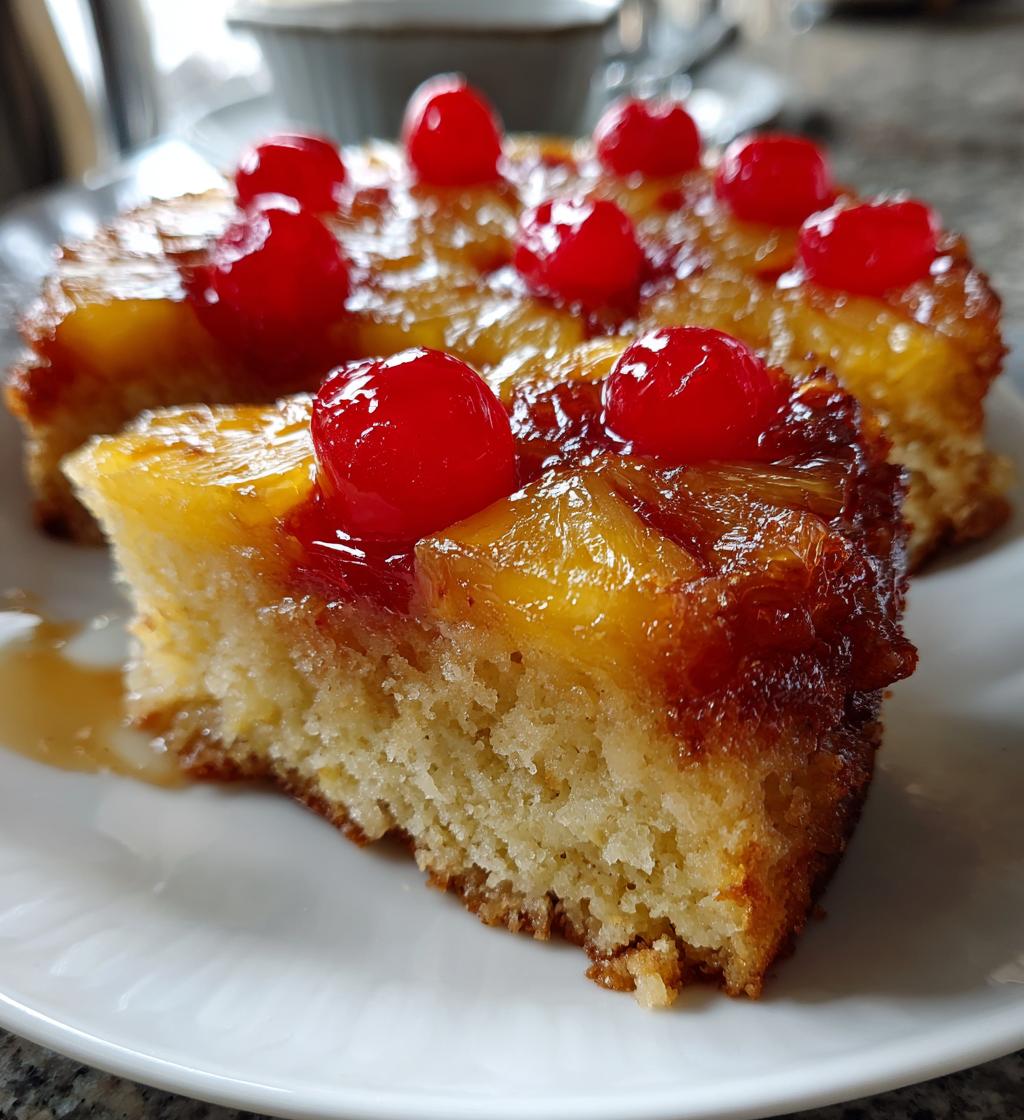 air fryer pineapple upside down cake