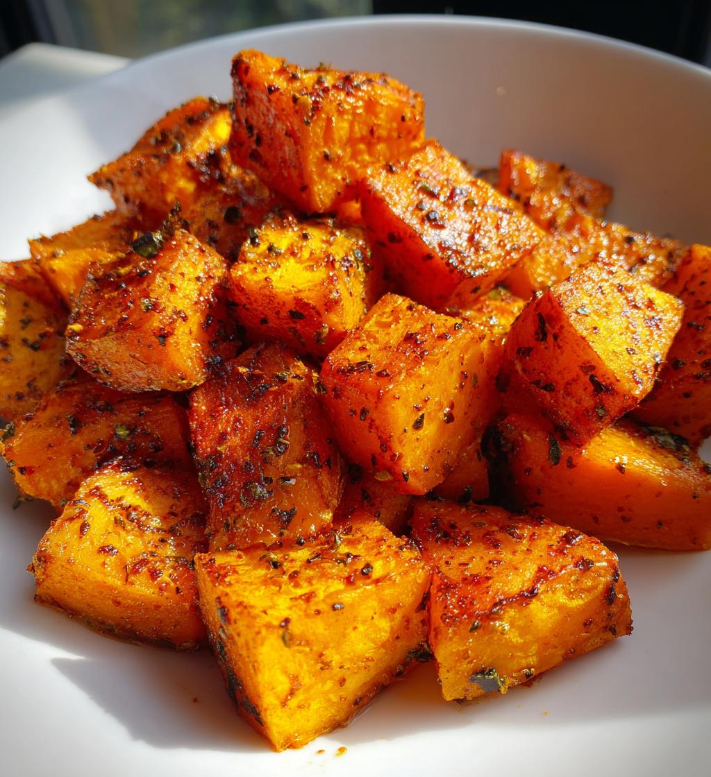 air fryer pumpkin cubes crispy tips