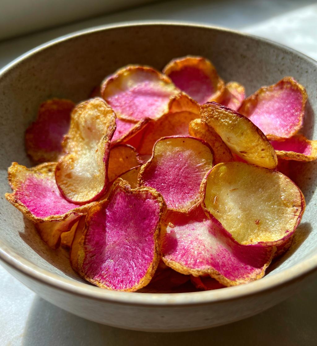 air fryer radish chips healthy crunchy delights - detail 1