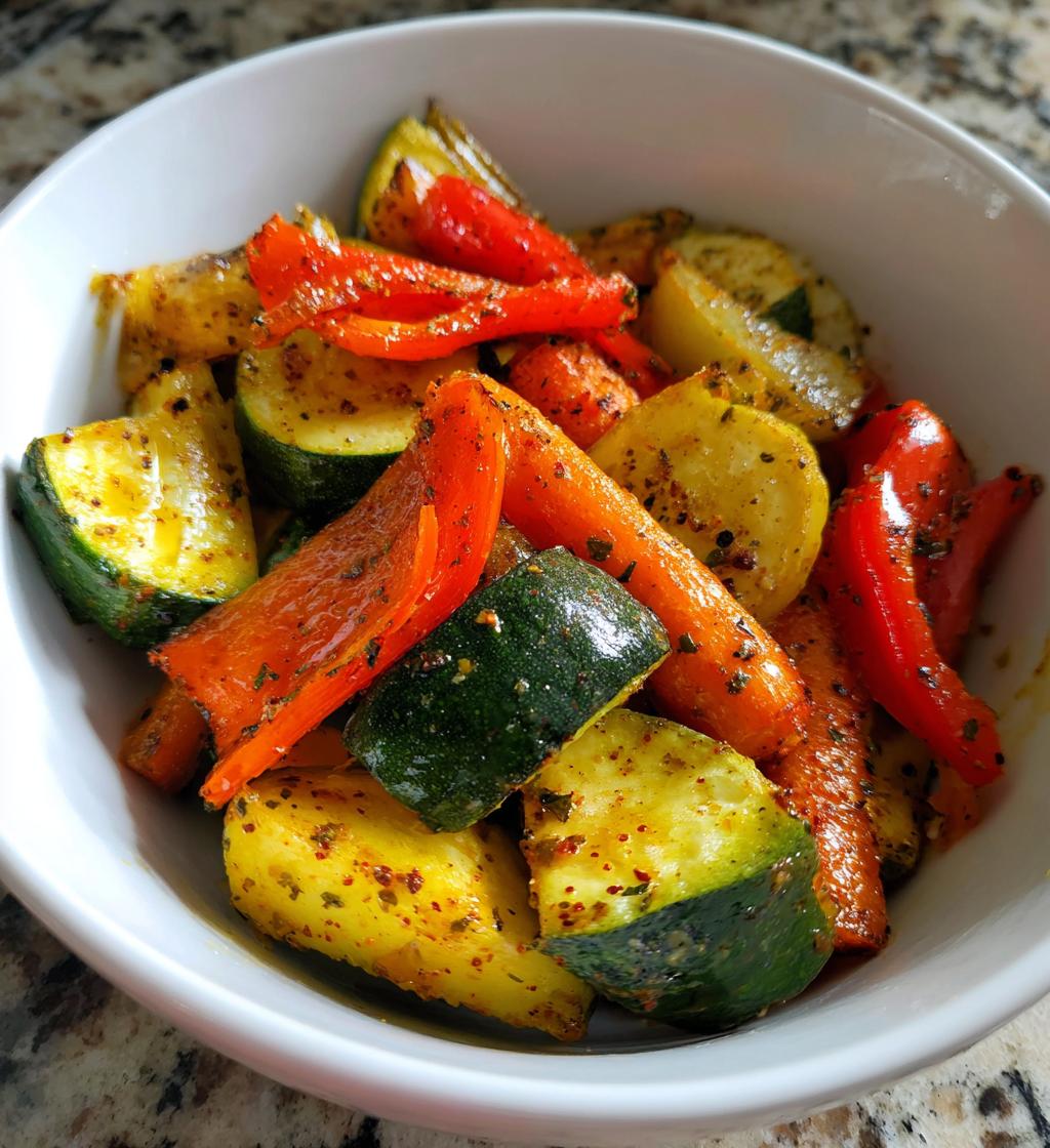 air fryer roasted vegetables recipe - detail 1