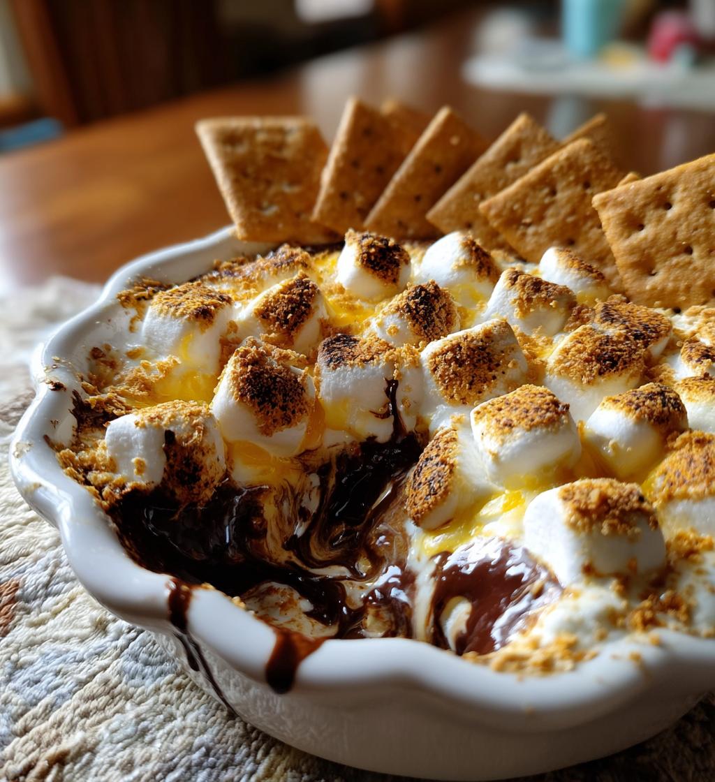 air fryer smores dip delicious dessert recipe - detail 1