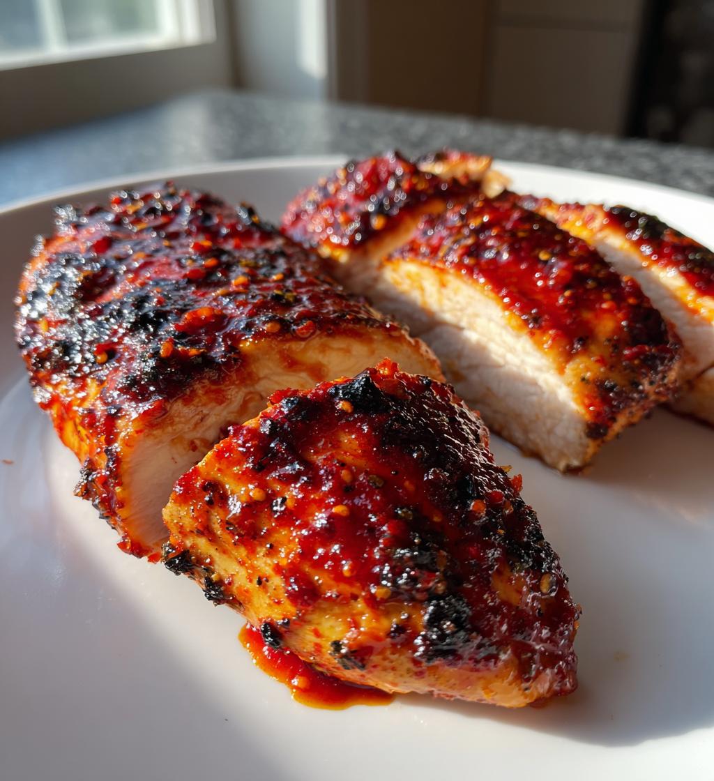 air fryer spicy sriracha chicken breast recipe - detail 1