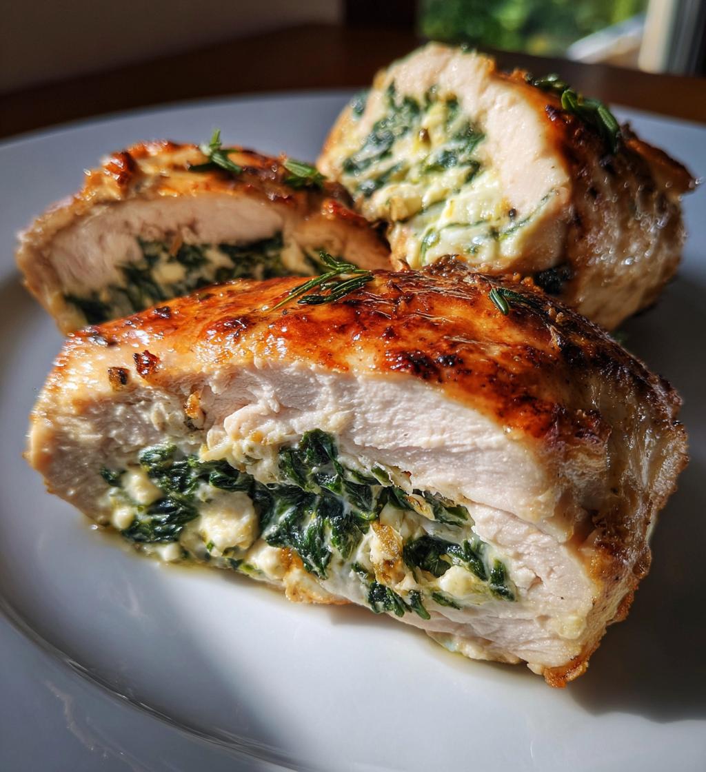 air fryer spinach and feta stuffed chicken breast delights - detail 1