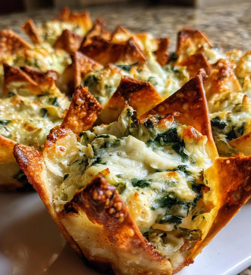 air fryer spinach artichoke dip cups