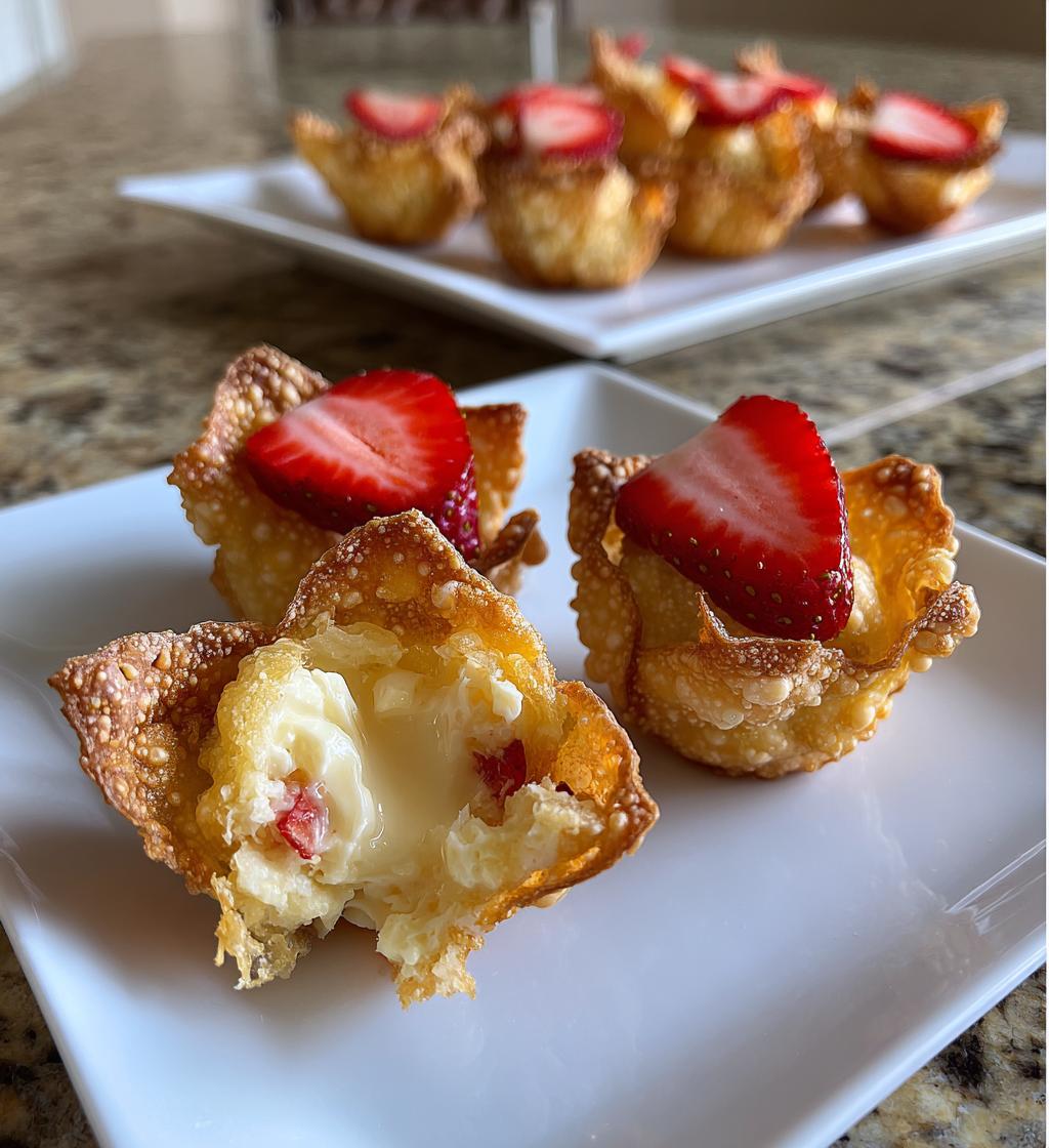 air fryer strawberry cheesecake bites recipe - detail 1