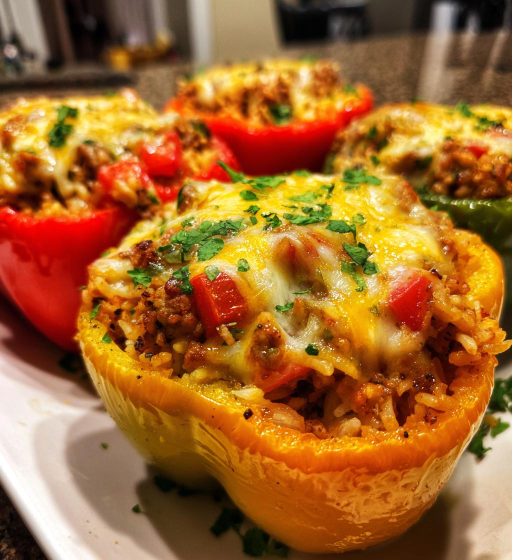 air fryer stuffed bell peppers a delicious family favorite