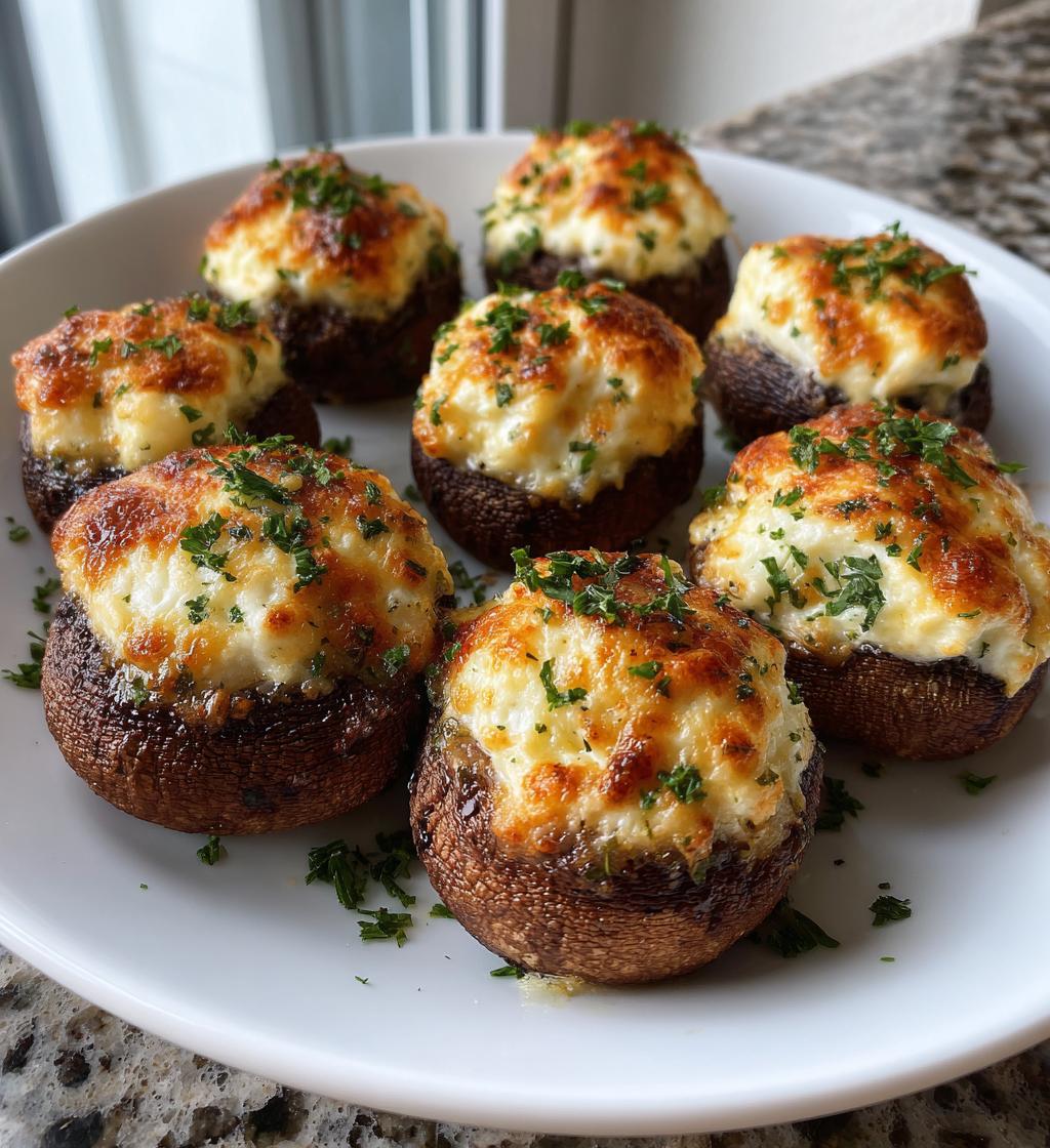 air fryer stuffed mushrooms deliciously cheesy bites