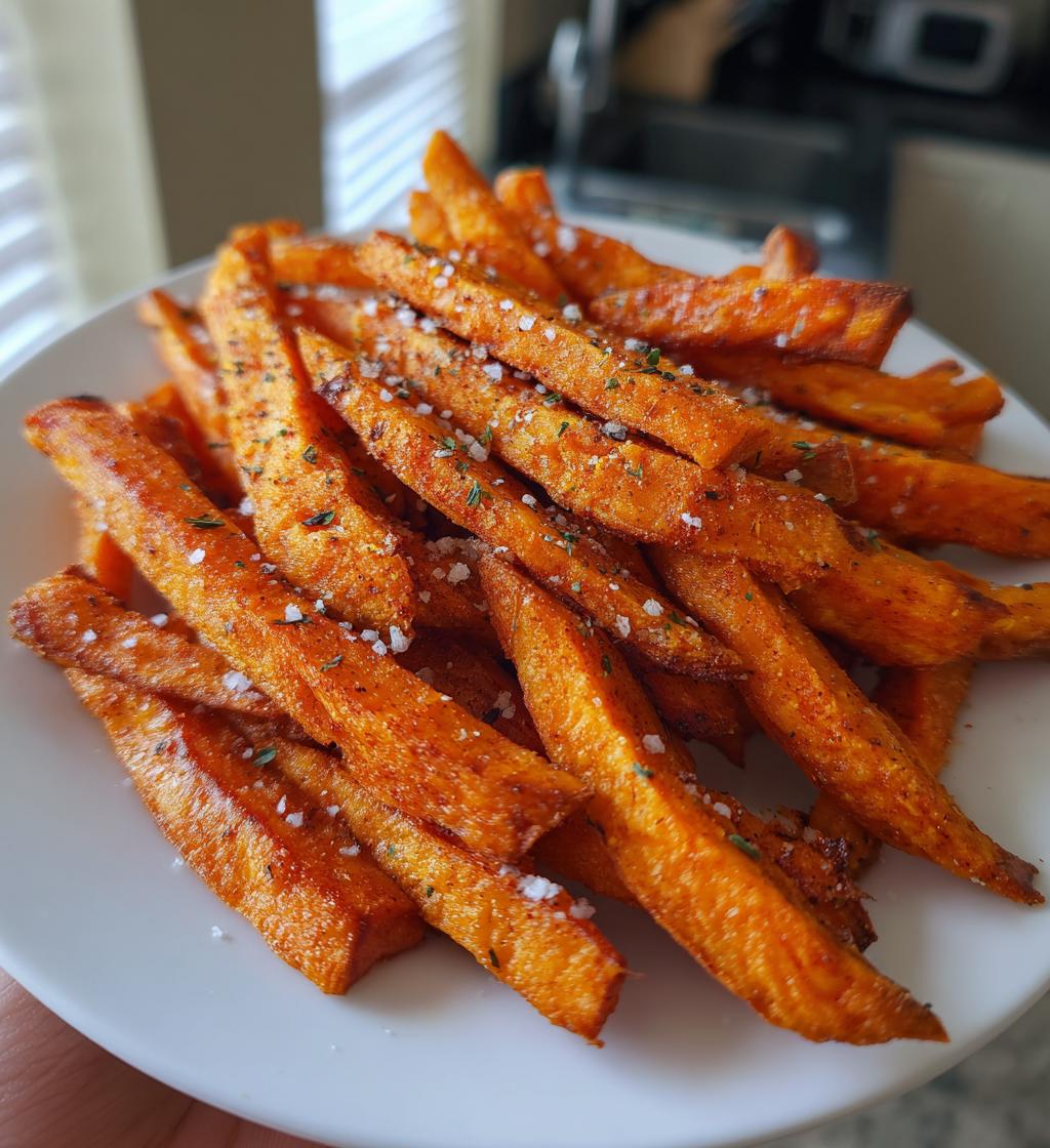 air fryer sweet potato fries - detail 1