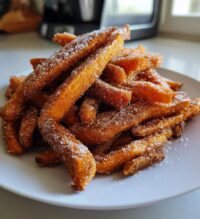 air fryer sweet potato fries with cinnamon sugar