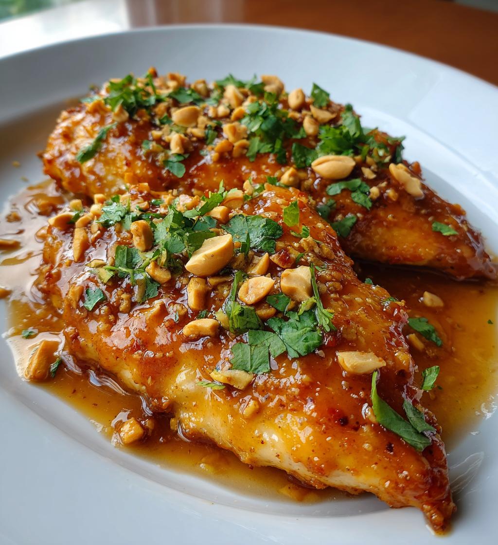 air fryer thai peanut chicken breast recipe - detail 1