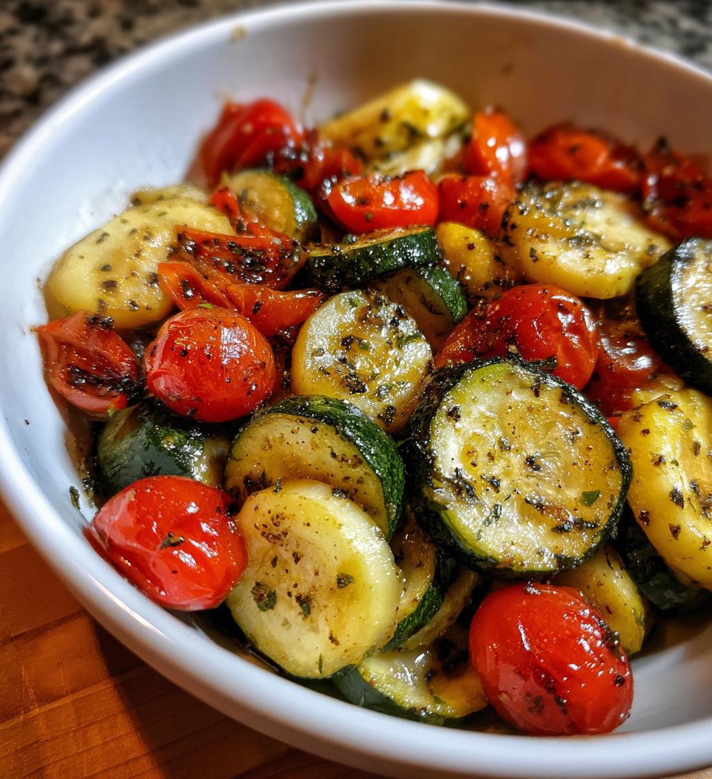 air fryer tomato zucchini medley recipe