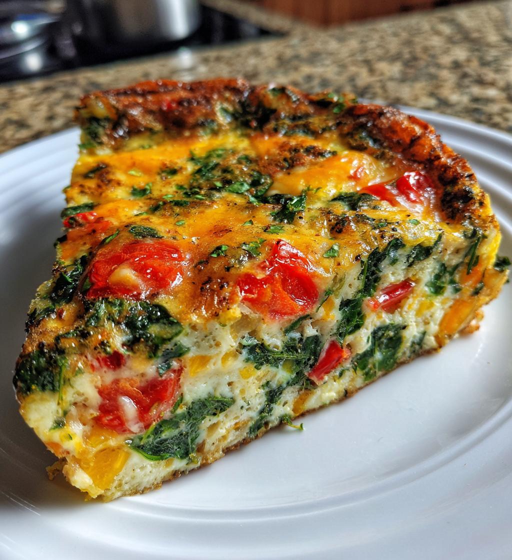 air fryer veggie frittata delicious healthy breakfast - detail 1