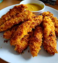 almond flour coated air fryer chicken tenders delight