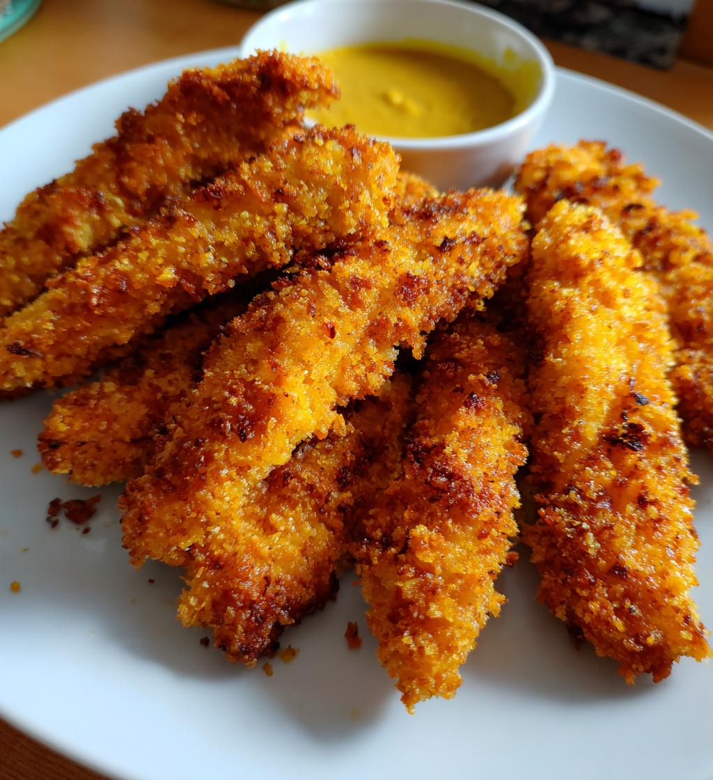 almond flour coated air fryer chicken tenders delight