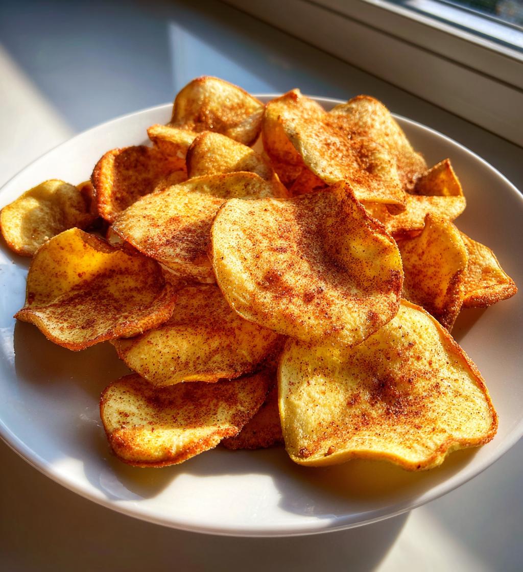 easy air fryer apple chips - detail 1