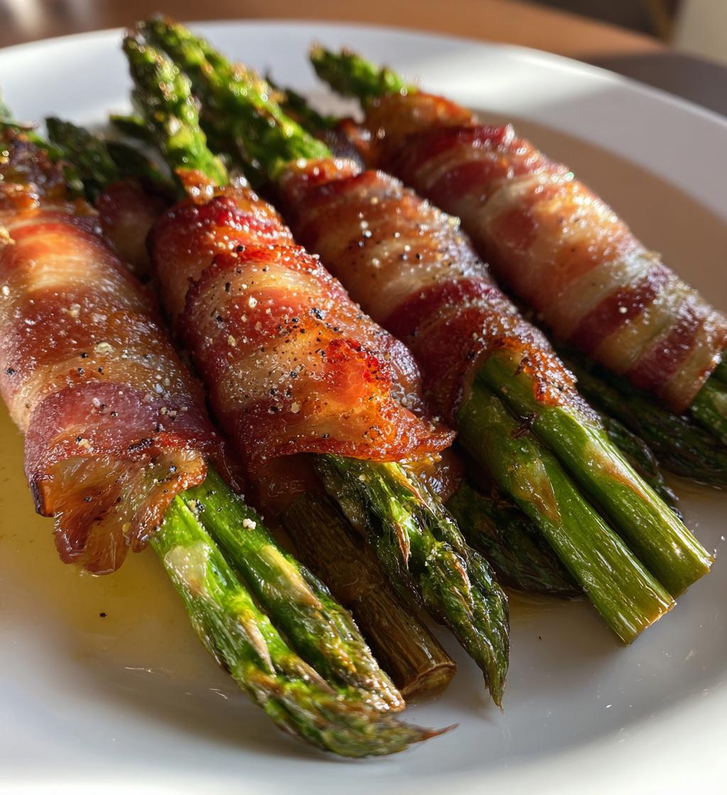 easy air fryer bacon wrapped asparagus recipe