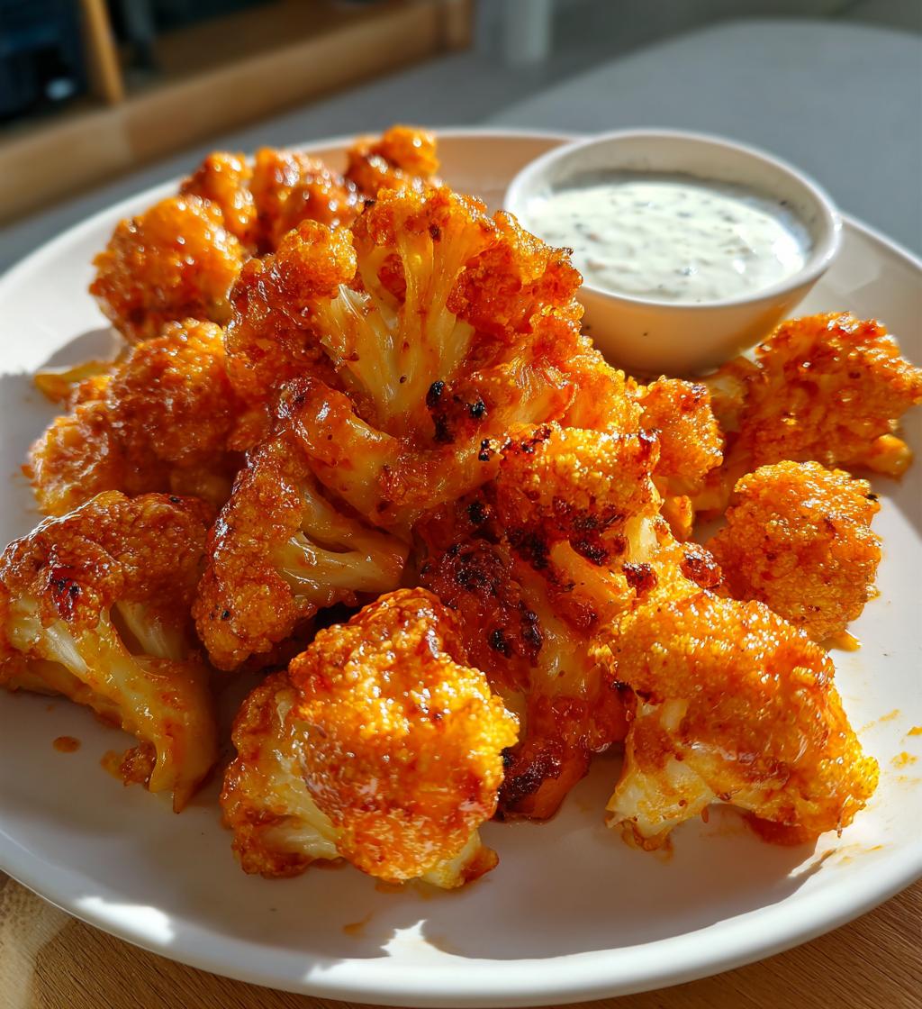 easy air fryer buffalo cauliflower recipe
