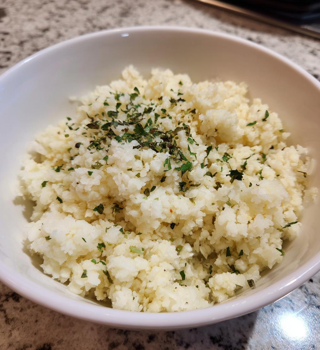 easy air fryer cauliflower rice recipe - detail 1