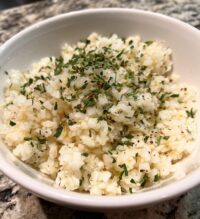 easy air fryer cauliflower rice recipe