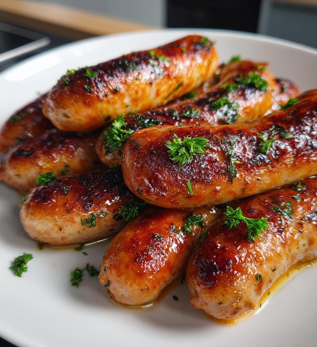 easy air fryer chicken sausages recipe