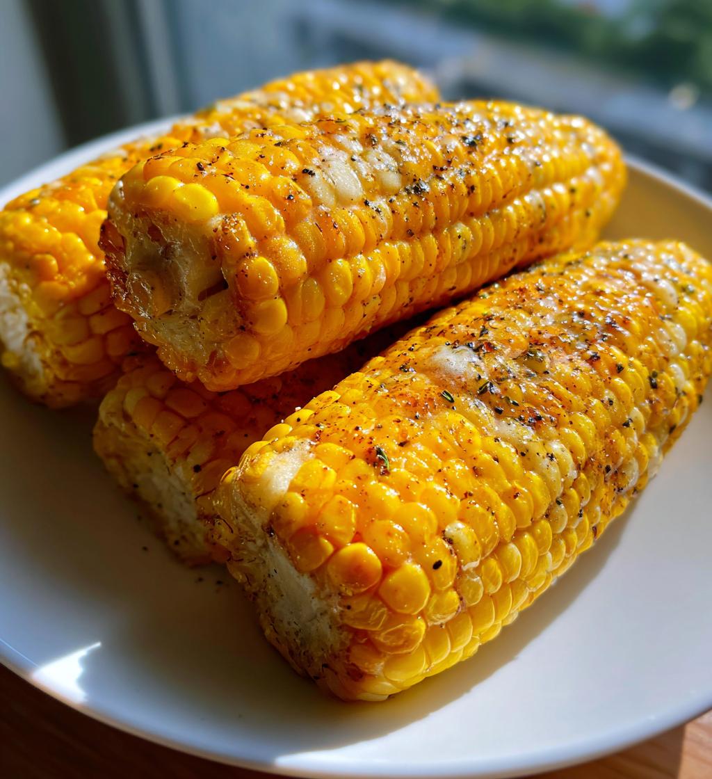 easy air fryer corn on the cob recipe - detail 1