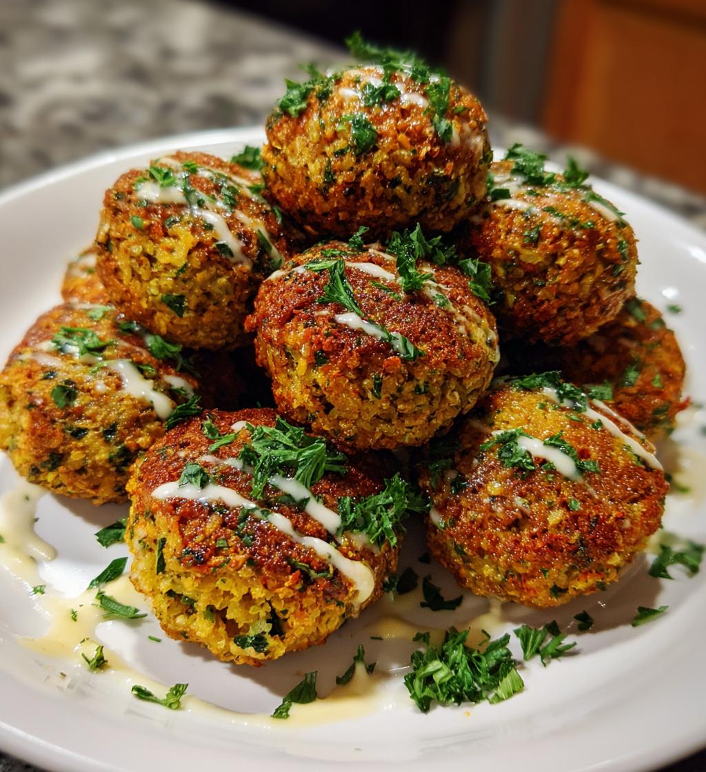 easy air fryer falafel recipe - detail 1