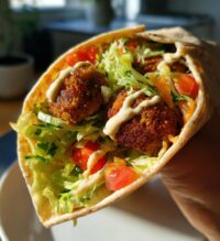 easy air fryer falafel wraps recipe