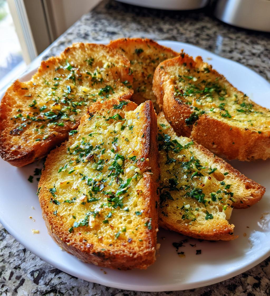 easy air fryer garlic bread recipe