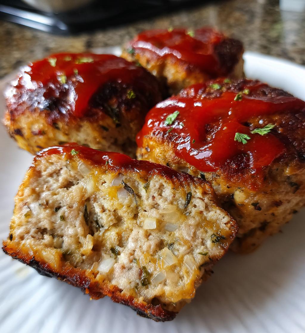 easy air fryer meatloaf minis recipe