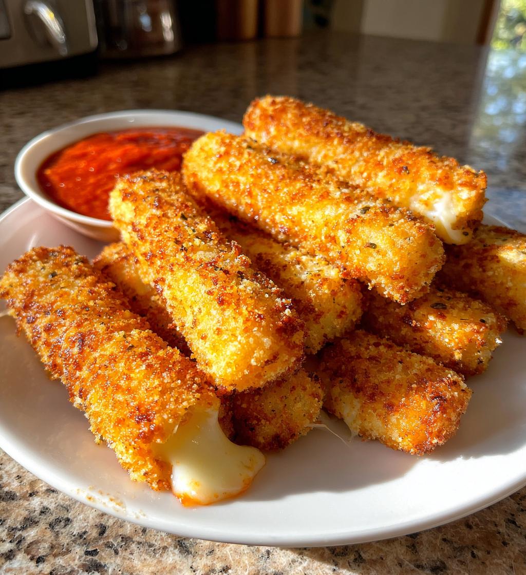 easy air fryer mozzarella sticks recipe - detail 1