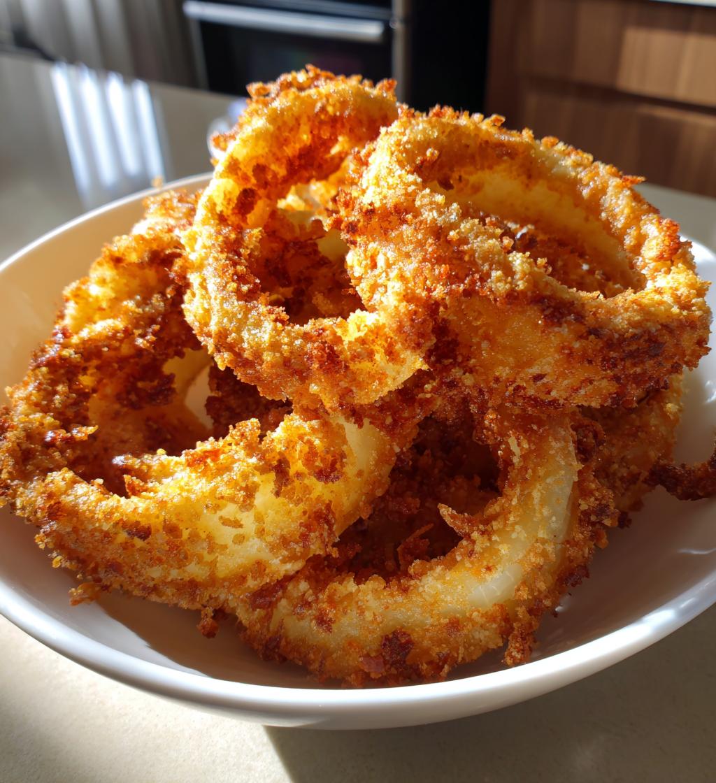 easy air fryer onion rings recipe - detail 1