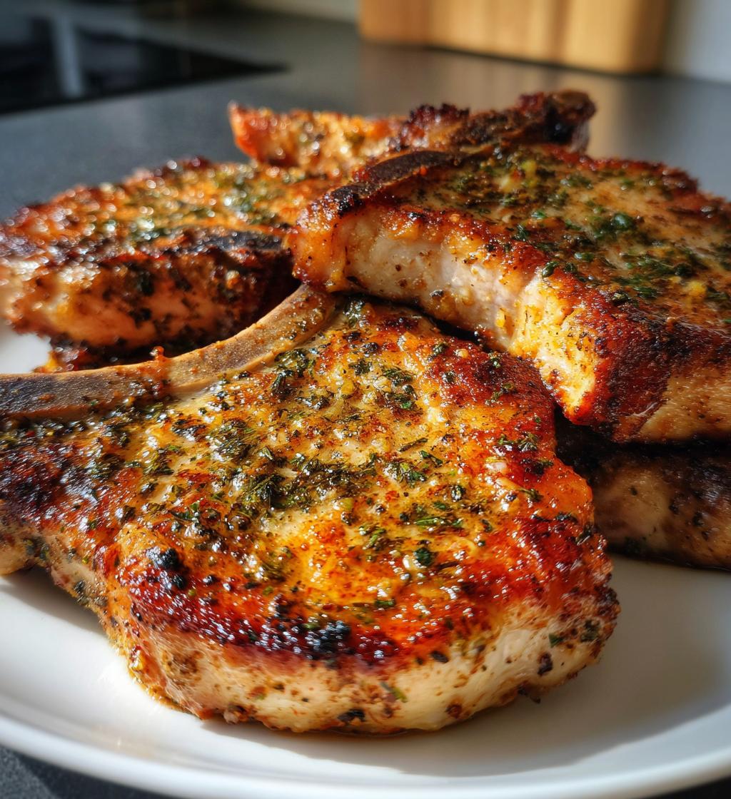 easy air fryer pork chops recipe juicy delicious - detail 1