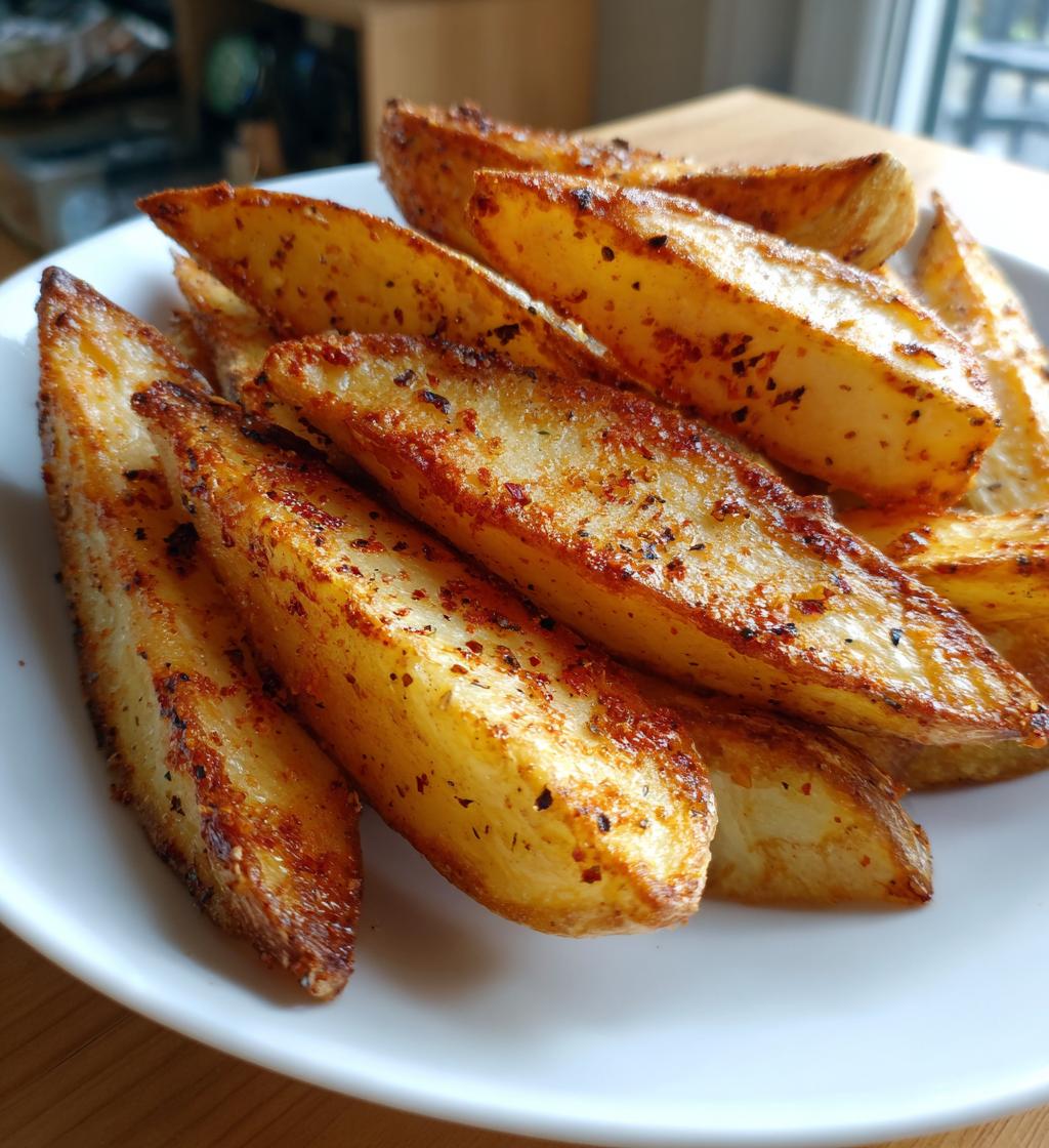 easy air fryer potato wedges recipe - detail 1