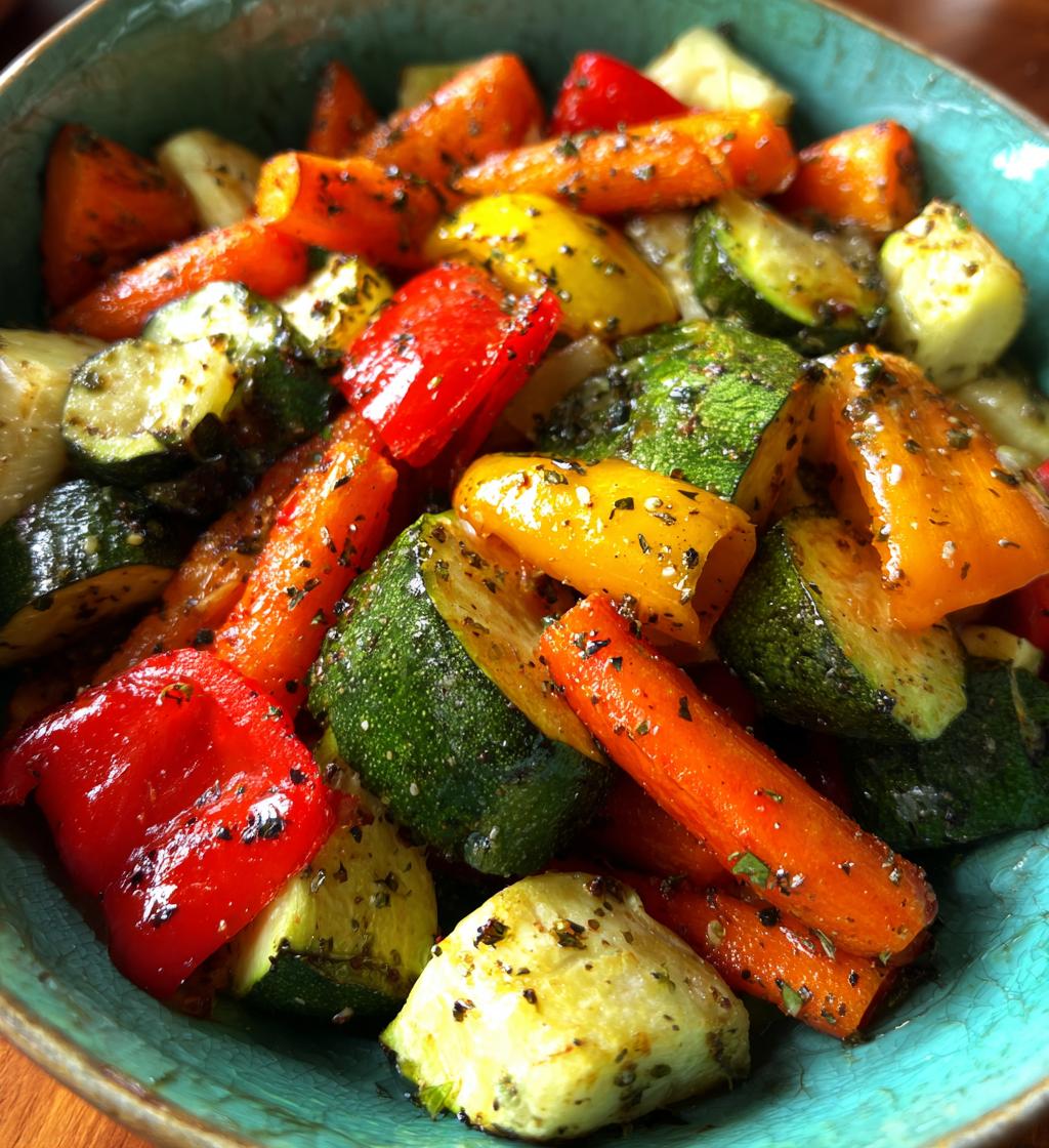 easy air fryer roasted vegetables recipe - detail 1