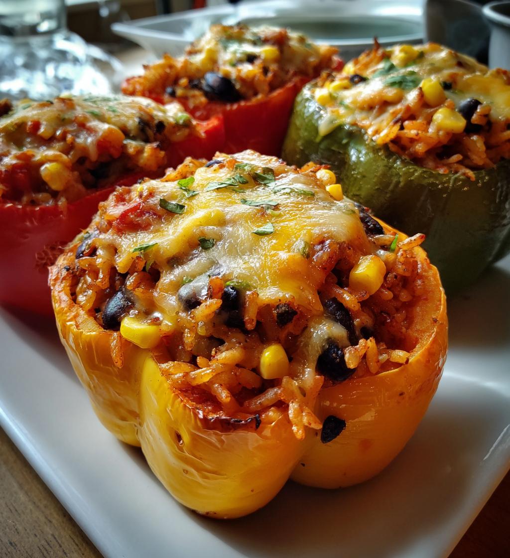 easy air fryer stuffed peppers recipe