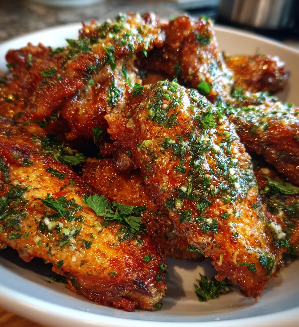 garlic parmesan air fryer chicken wings a must try delight - detail 1