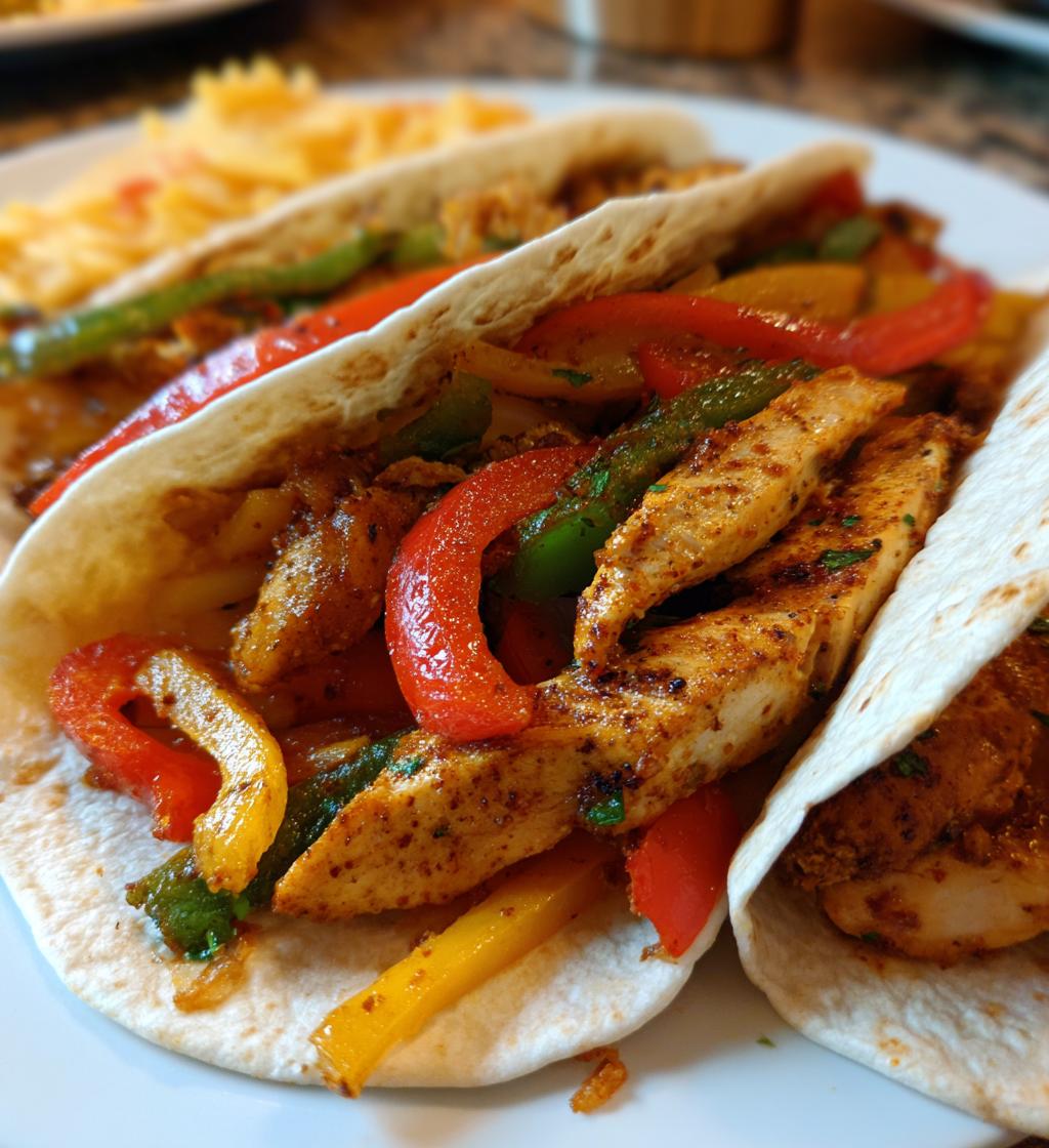 healthy air fryer chicken fajitas recipe - detail 1