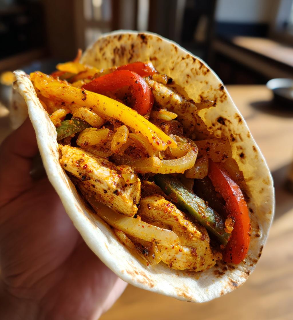 healthy air fryer chicken fajitas recipe