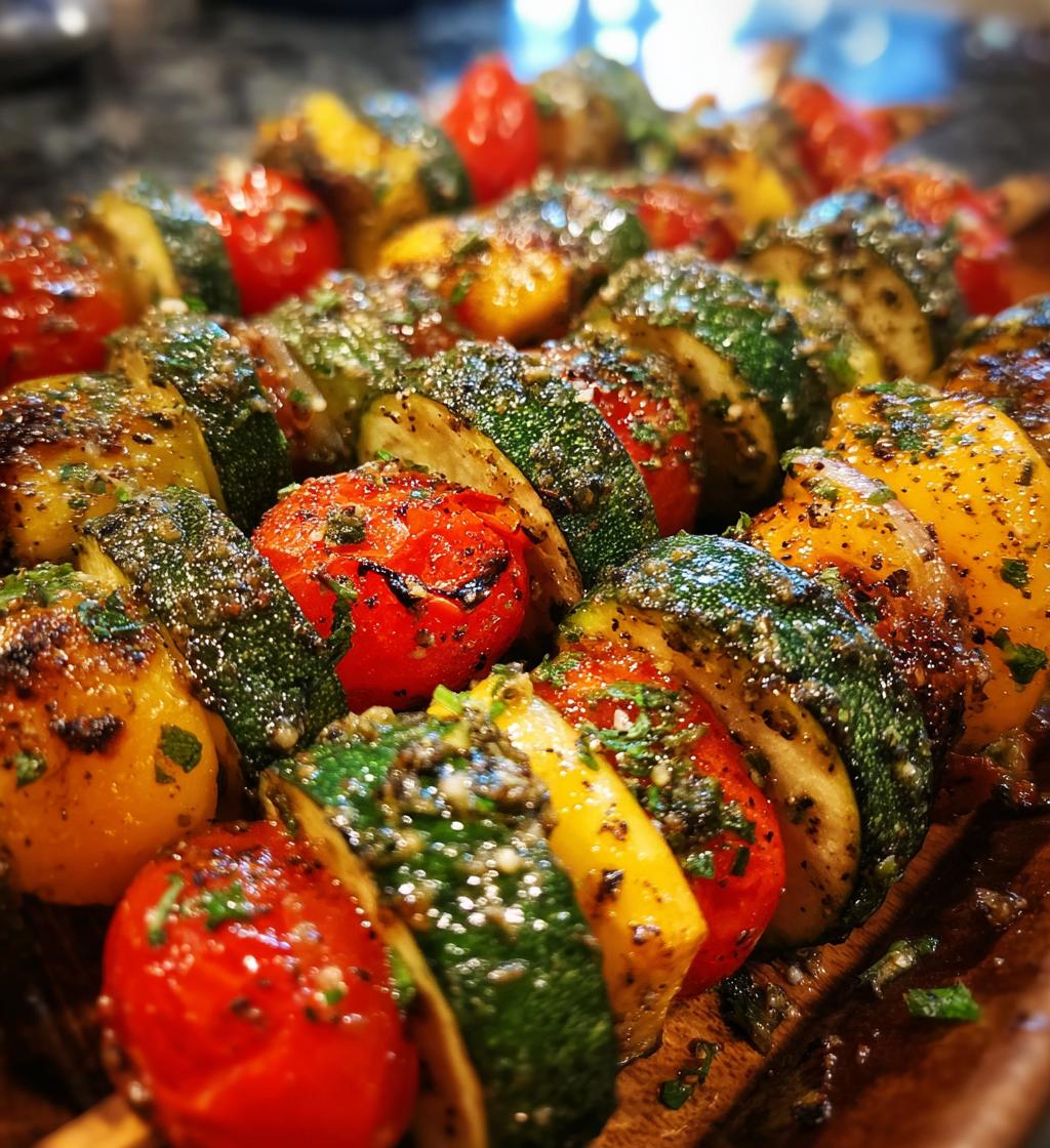 healthy air fryer mediterranean veggie skewers recipe